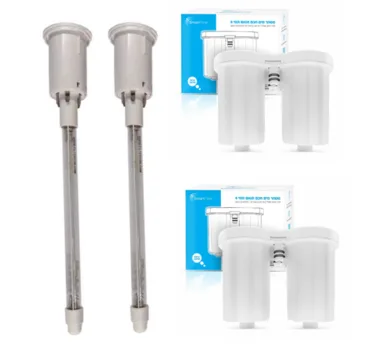 2 מסננים תואמים לבר מים תמי 4 פמילי, פרימו, טאץ' ובאבל בר + 2 מנורות UV תואמות